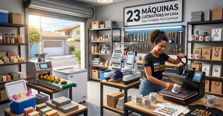 23 Máquinas Lucrativas Para Fabricar Produtos em Casa: Guia Completo Para Começar Seu Próprio Negócio
